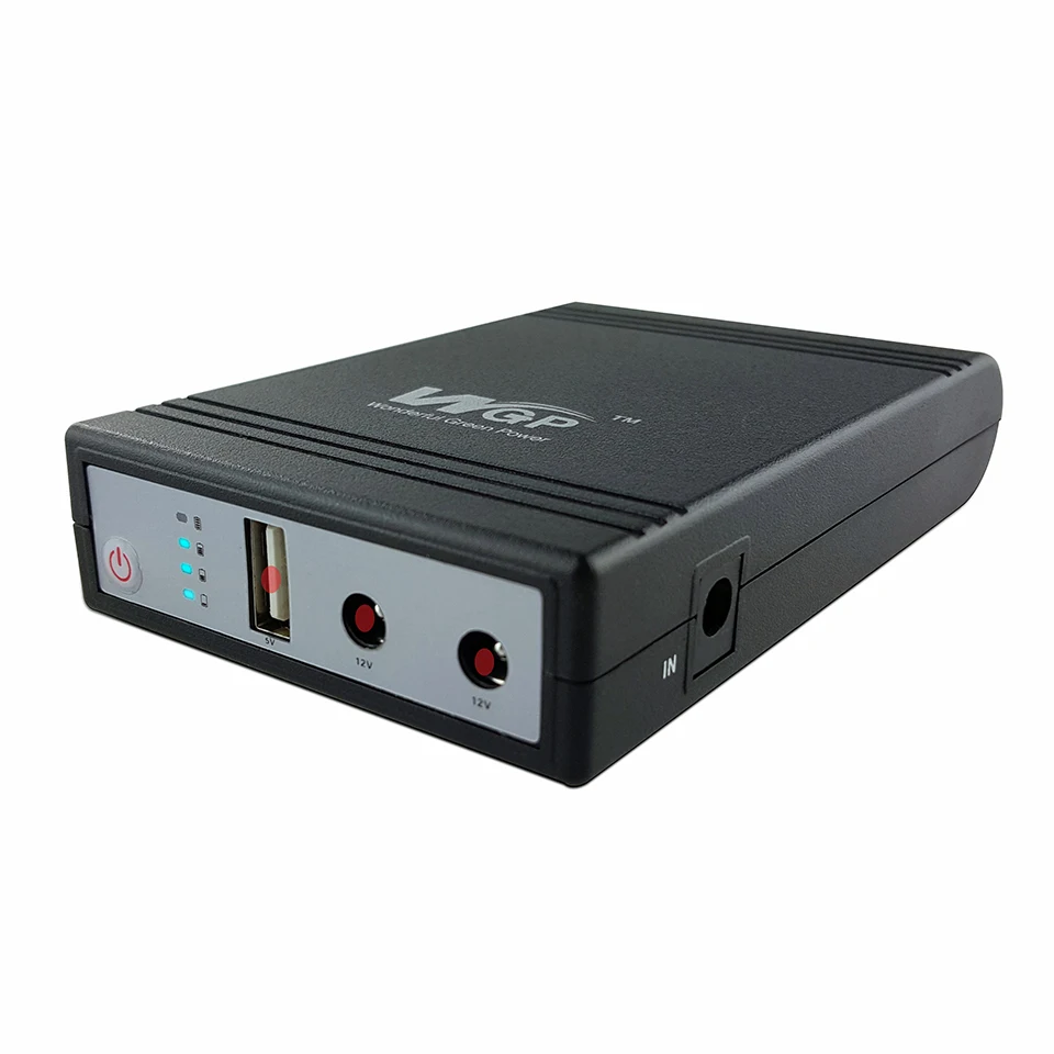 

WGP Mini UPS 12V вход 5V/9V/12V Выход 8800 mAh Источник бесперебойного питания для веб-камеры, маршрутизатора, модема