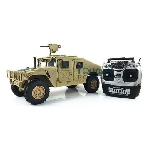 

US Stock HG 1/10 RC 4*4 U.S. Military Vehicle P408 Racing Car Servo ESC Motor 16CH Radio TH15070-SMT4