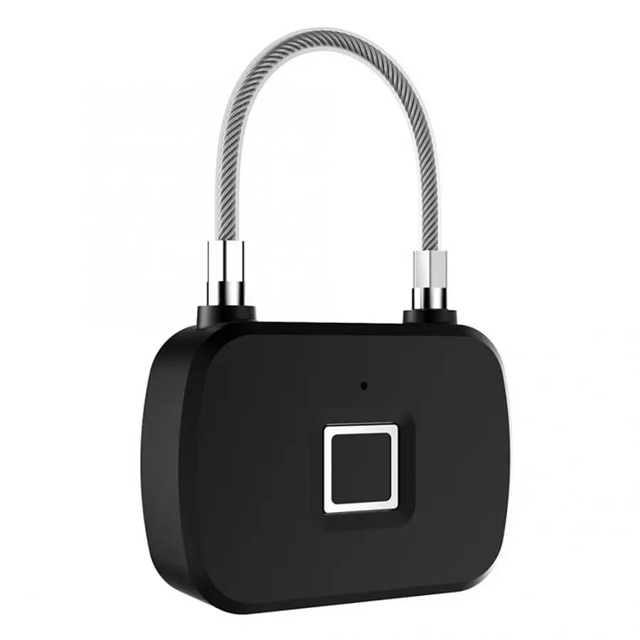 Портативный смарт замок со сканером отпечатков пальцев светодиодный навесной с