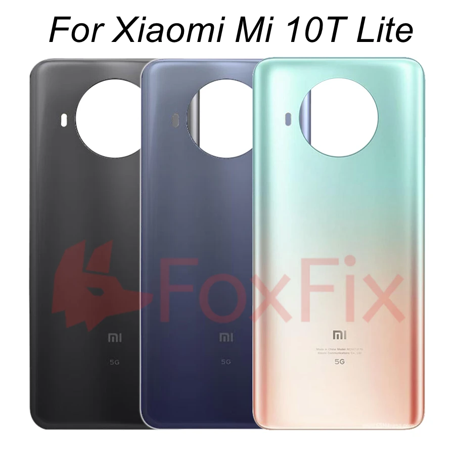 Задняя крышка батарейного отсека для Xiaomi Mi 10T Lite Pro стеклянный корпус чехол