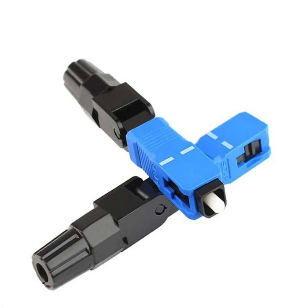 SC UPC волоконно оптический Быстрый Соединитель 100 быстрый соединитель blue Fiber FTTH
