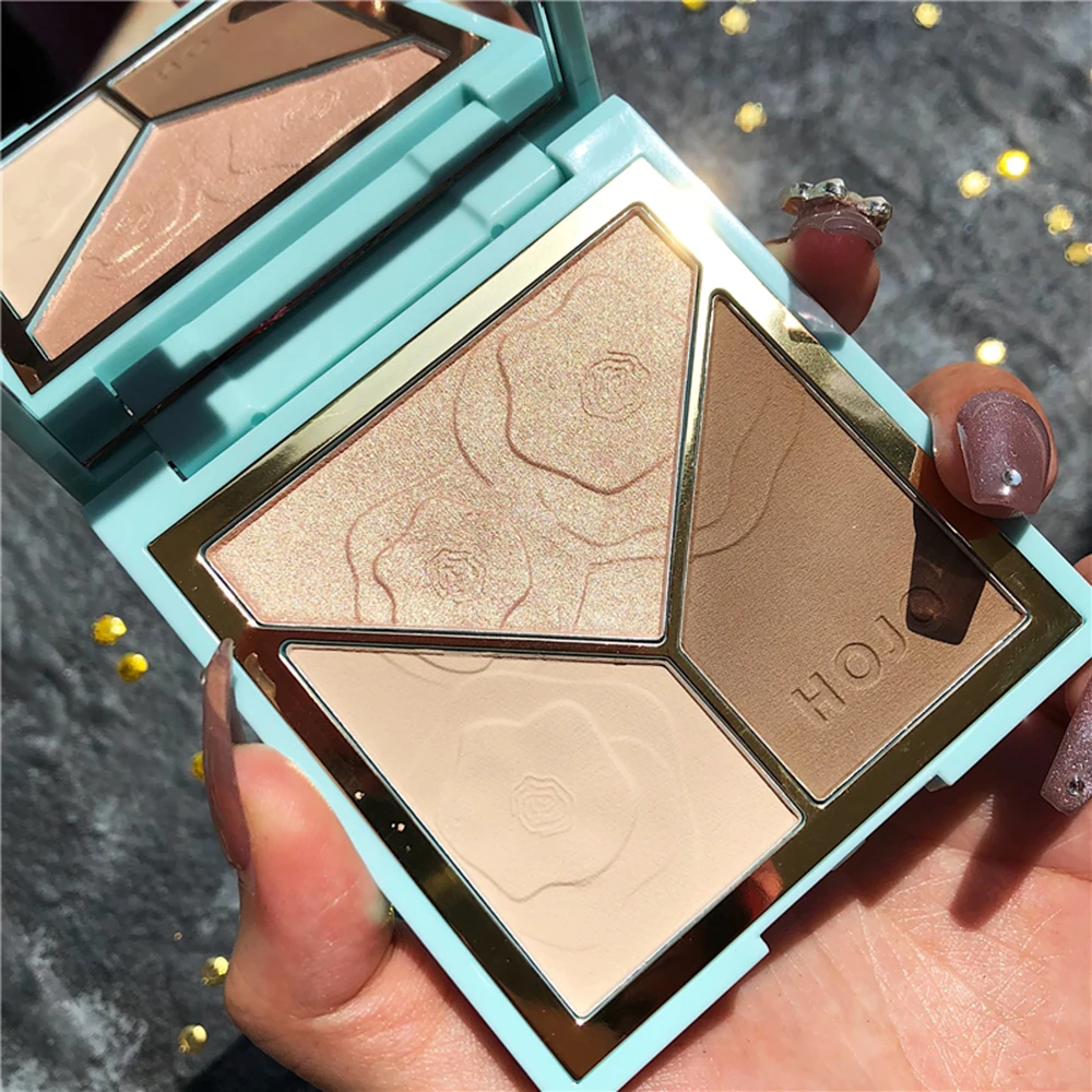 Hojo New High-Gloss Stereo Repair Plate Fine Powder Makeup Natural Waterproof Sweat-Proof Does Not Take off | Красота и здоровье