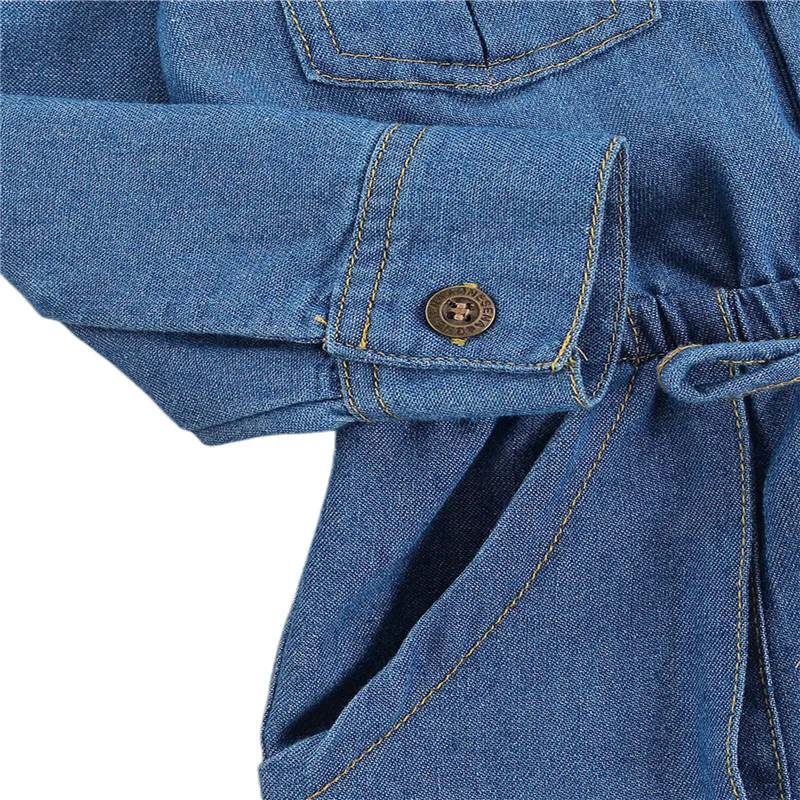 

Baby Girl Boys Clothes 2020 Newborns Jumpsuit For Toddler Cotton Long Sleeve Denim Romper Ropa Bebe