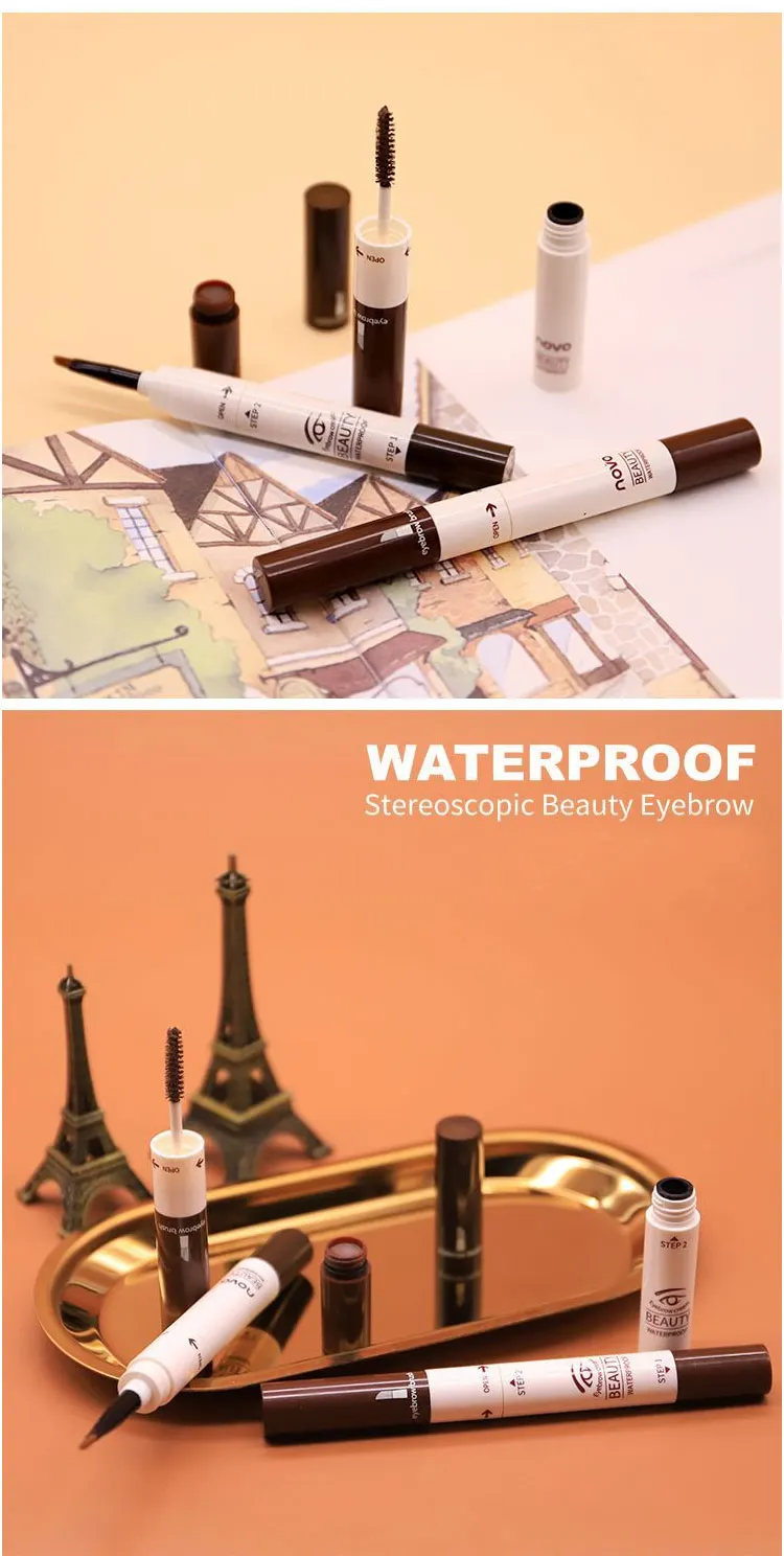 Горячая Распродажа, двойная головка, водостойкая, для глаз, стойкая, ТИНТ, для глаз, профессиональный крем, красота, макияж, косметика