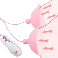 nipple sucker vibrator nipple suction cups vibrator breast enlarge massager sex toy for woman tongue lick electric breast pump