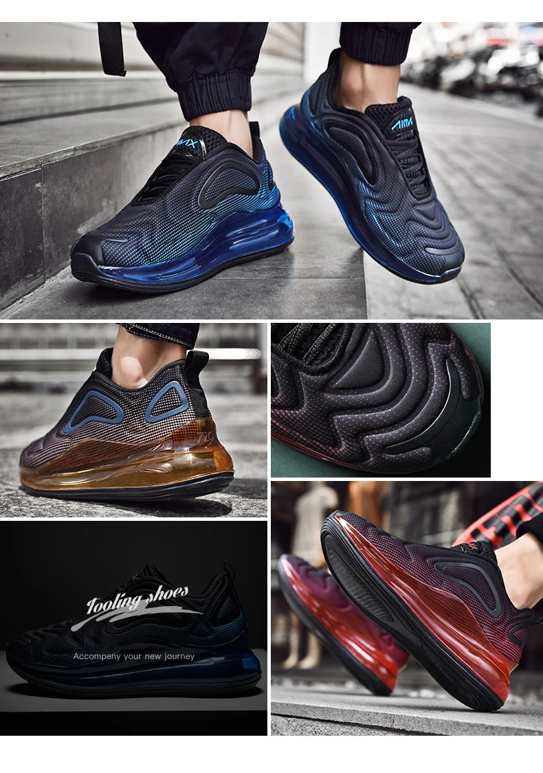 VESONAL Brand Comfort Lycra Sneakers Men Casual Shoes For Adult Hot New Autumn Air Cushion Running Shoes Male Footwear Non Slip