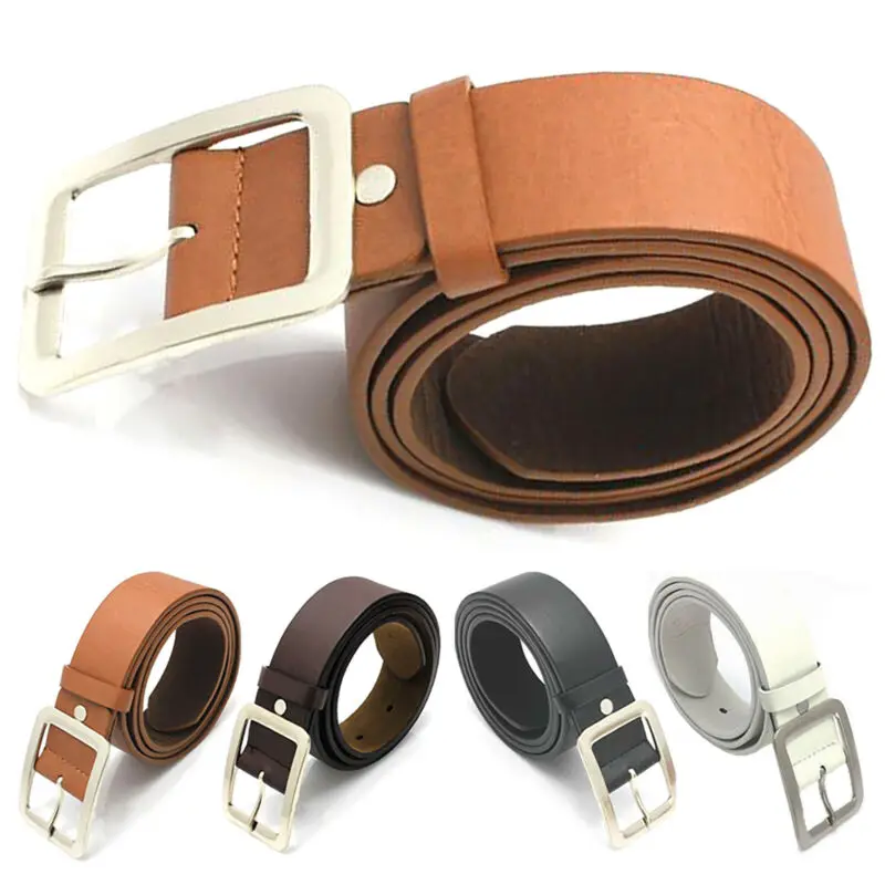 

Ladies Adjustable Dress Jeans Waistband Waist Strap Casual Leather Buckle Belt