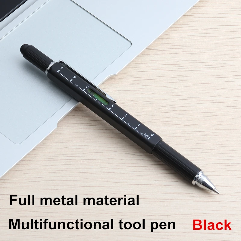 

Многофункциональная ручка, металлический инструмент, шариковые ручки, отвертка, линейка спиртового уровня с верхними и нижними шкалами, многофункциональная металлическая ручка 5 в 1