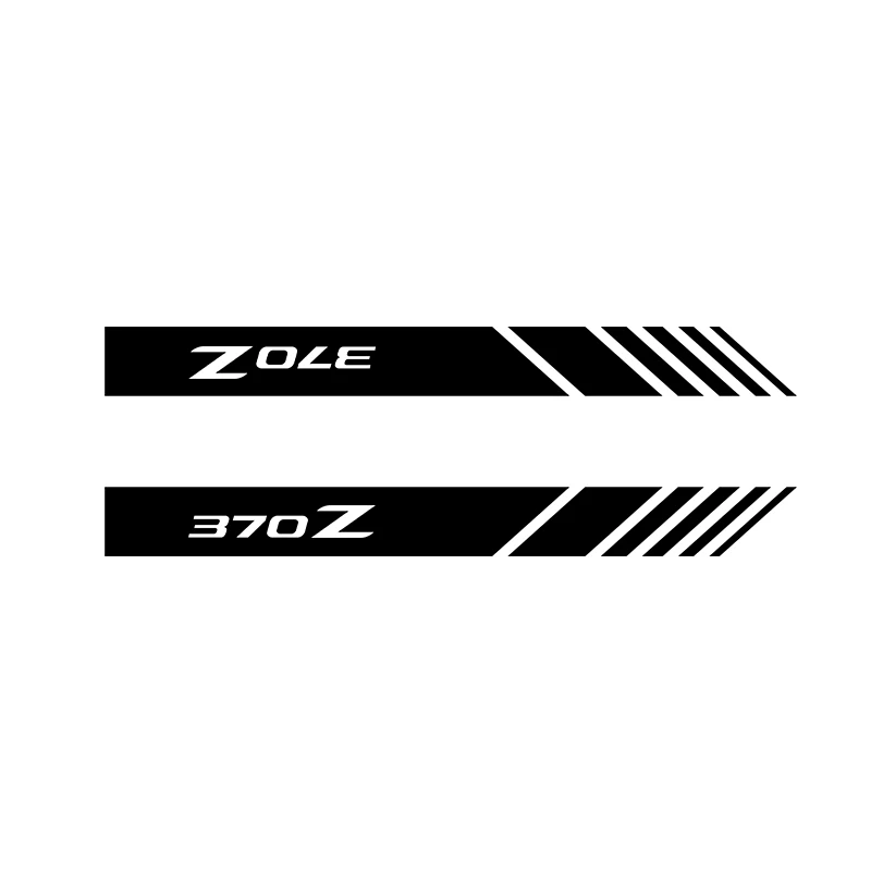 

2PCS Car Rearview Mirror Side Decal Stripe Sticker For Nissan 370Z Car Stickers Car-styling Accessories