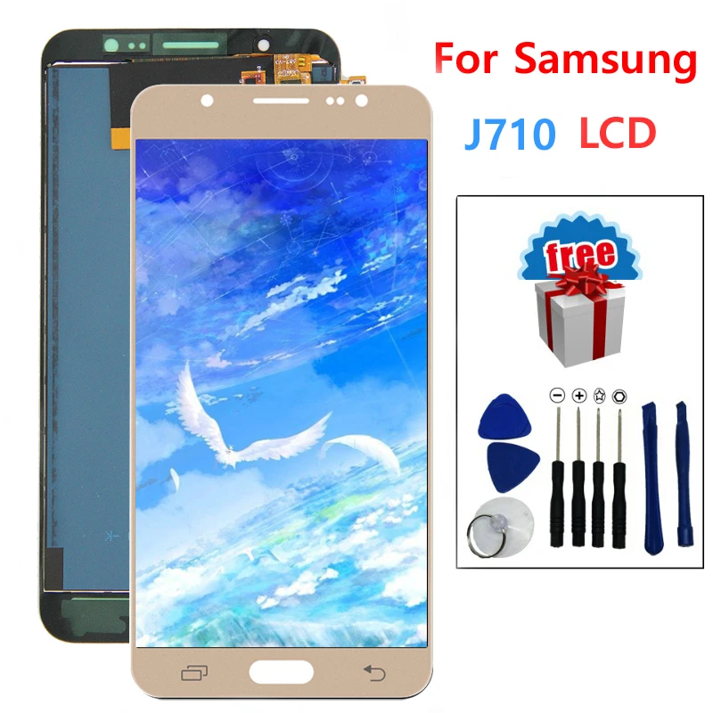 5 2 ''оригинальный J710 ЖК дисплей для Samsung Galaxy J7 2016 J710FN J710F + сенсорный экран в