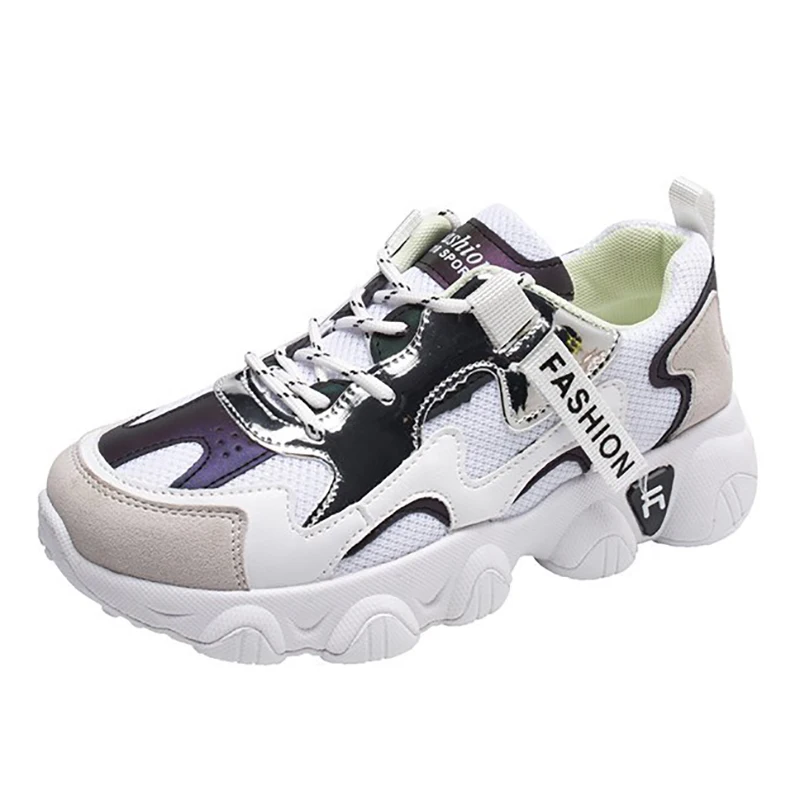 Женские кроссовки на массивной платформе розовые для фитнеса и тенниса с