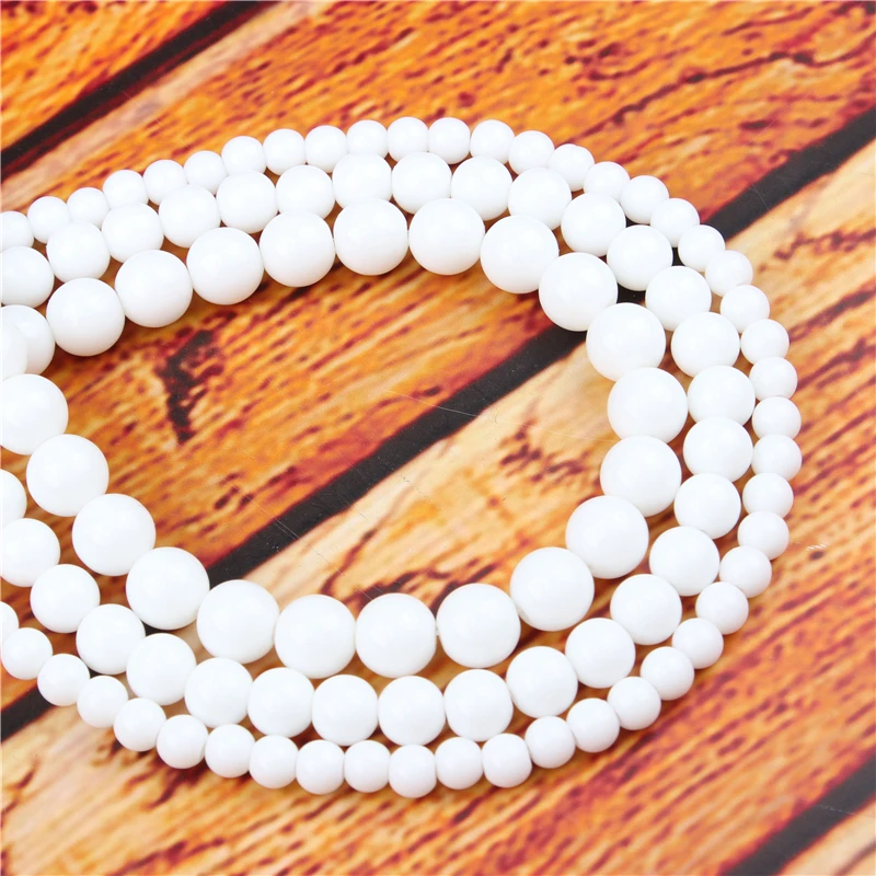 

Shiraishi Natural Stone Bead Round Loose Spaced Beads 15 Inch Strand 4/6/8/10/12mm For Jewelry Making DIY Bracelet