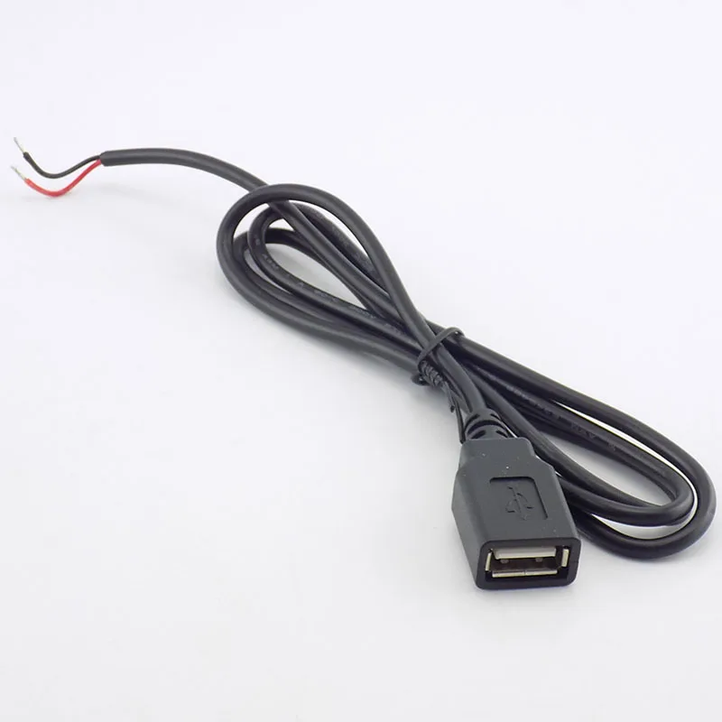 0.3/1/2M USB 2.0 Type A Female 2 Pin DIY extension power Cable DC 5V Power Supply Adapter Charge Connector Wire H10 | Безопасность и