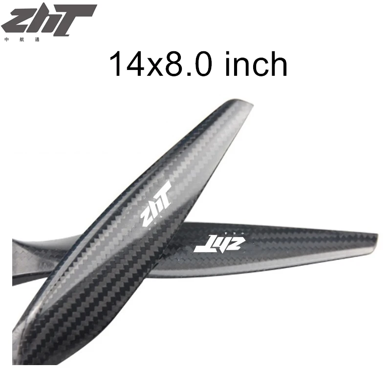ZHT 1408 Пропеллер из углеродного волокна 14 дюймов глянцевые реквизиты подходят для
