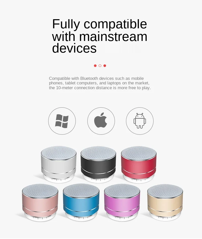 Портативный разноцветный беспроводной Флюоресцентный студийный мини-сабвуфер 5