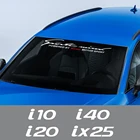 Наклейка на лобовое стекло автомобиля для Hyundai CRETA EON EQUUS i10 i20 i40 IONIQ IX25 IX55 KONA, автомобильные аксессуары