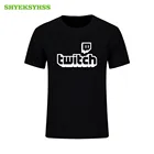 Twitch.TV Мужская футболка с рисунком из игры мобильного телефона в реальном времени сотрудников одежда геймер для мужчин и женщин хлопковая Футболка забавные модные Фирменная футболка