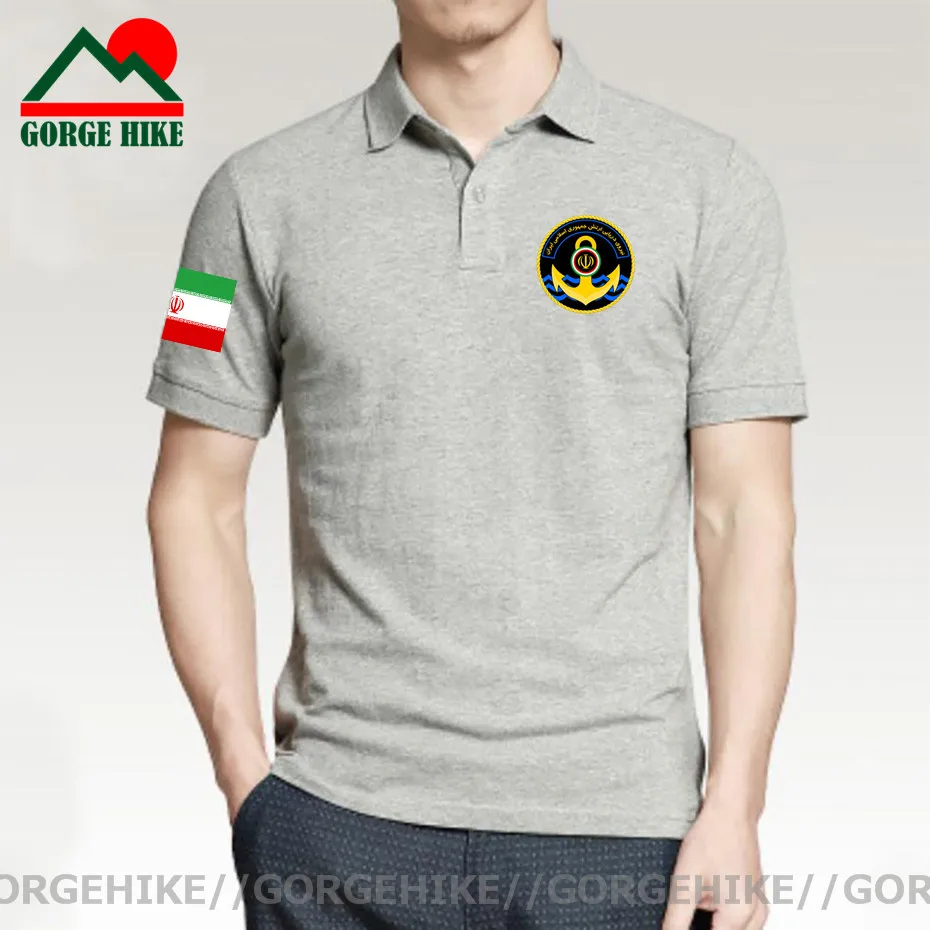 

Navy Islamic Republic of Iran Persia IR Iranian military navy force cotton short sleeve Polo shirts men casual summer Streetwear