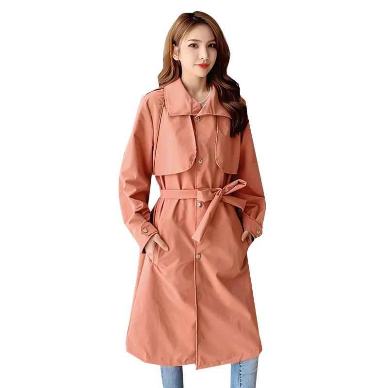 

Women Female Trench Loose Long Autumn Fashion Coat outerwear