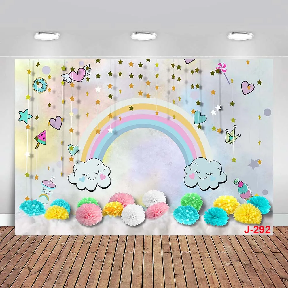 White Clouds Backdrop for Photography Newborn Kids Portrait Background for Photo Studio Children Baby Shower Photographic Studio