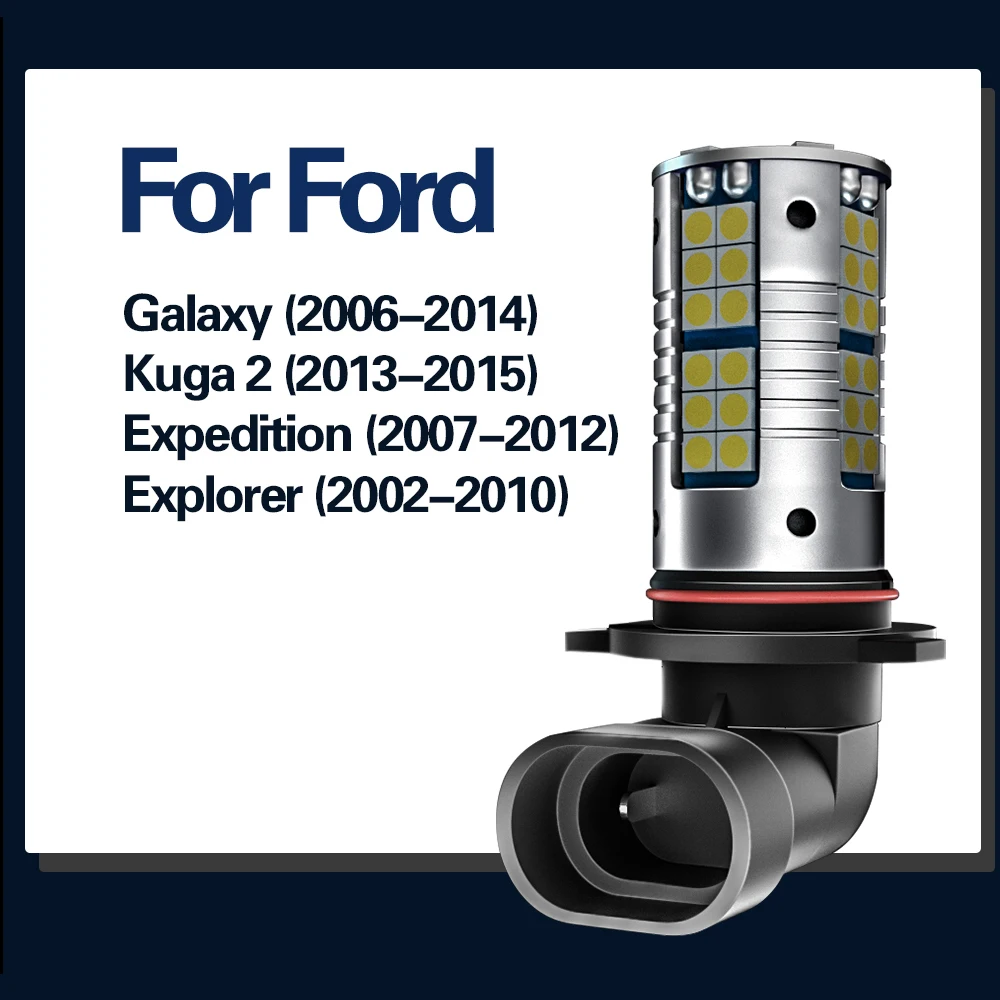 Светодиодные противотуманные фары Canbus 9006 HB4 H10 9145 для Ford Galaxy 2006-2014 Kuga 2 2013-2015 Explorer