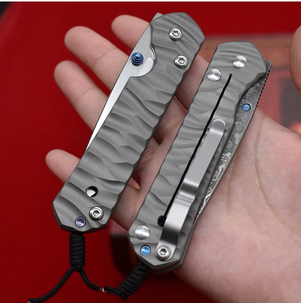 Новый дамасский складной нож для кемпинга охоты повседневного использования