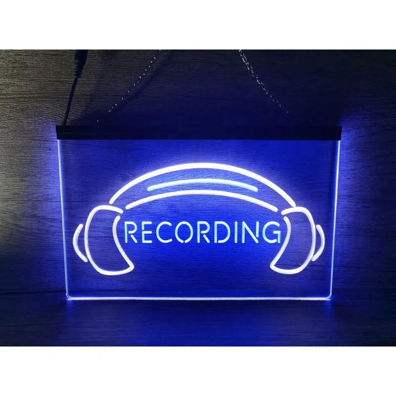 

SS284 Recording Headphone On The Air Studio Dual Color LED Neon Sign