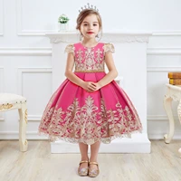 embroidery chirstmas new year girls dress princess evening clothing kids dresses for girls birthday party dress robe fille 4 8t