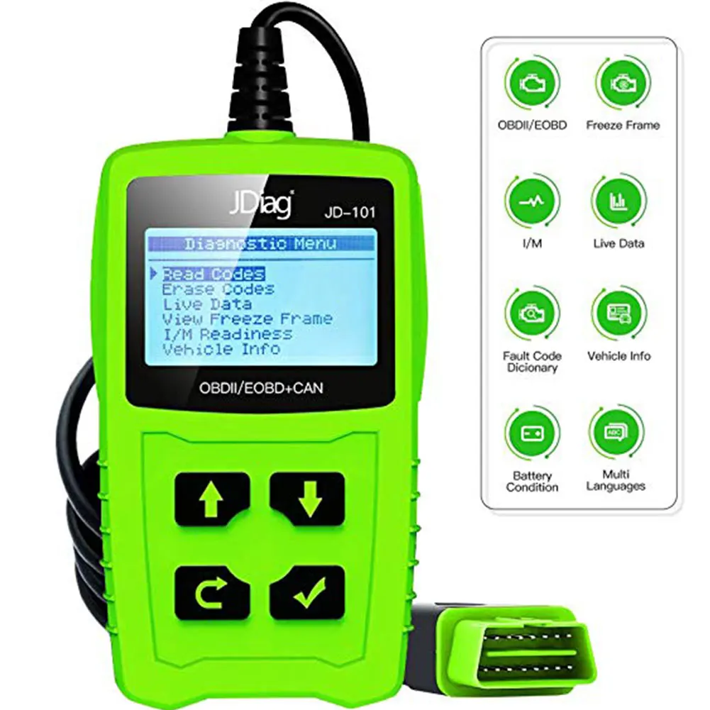 

2021 New Universal Auto Car Scanner Code Reader Car Engine Light Check Engine Fault Reader Tester Diagnostic Tool