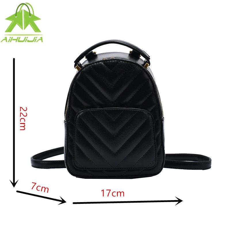 

Fashion Womens Lingge Solid Color Backpack Multifunction Student Shoulder Bags New High Quality Pu Leather Travel Women Handbag