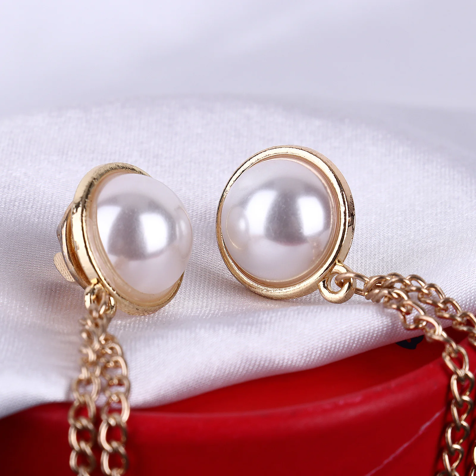 2 шт. винтажные Элегантные Заколки для свитера кардигана цепочки брошь-кисточка с