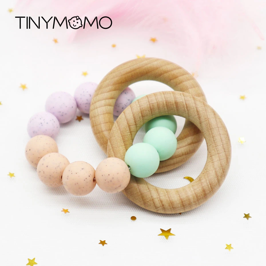 Деревянный Прорезыватель для зубов детей детские деревянные погремушки игрушки