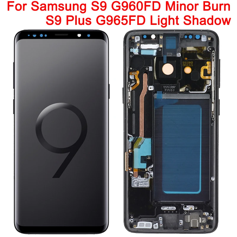 Super AMOLED S9 LCD For Samsung Galaxy Plus Display With Frame SM-G965FD G960F G965A G960U Touch Screen Digitizer Assembly | Мобильные