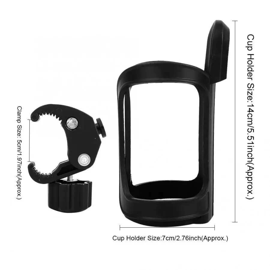 Сверхлегкий черный Универсальный велосипед детская коляска бутылка для воды