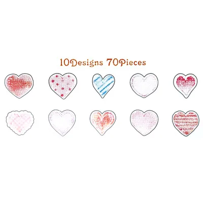 

70pcs/ pack Kawaii Stickers Romantic Small Sticker Painted Watercolor Diary Photo Decorative Stickers