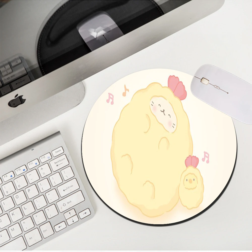 

MRGLZY Hot Sale kawaii Cat Mouse Pad Genshin Impact Small DeskMat Non-slip Rubber PC Gaming Accessories 20X20/22X22cm MousePad