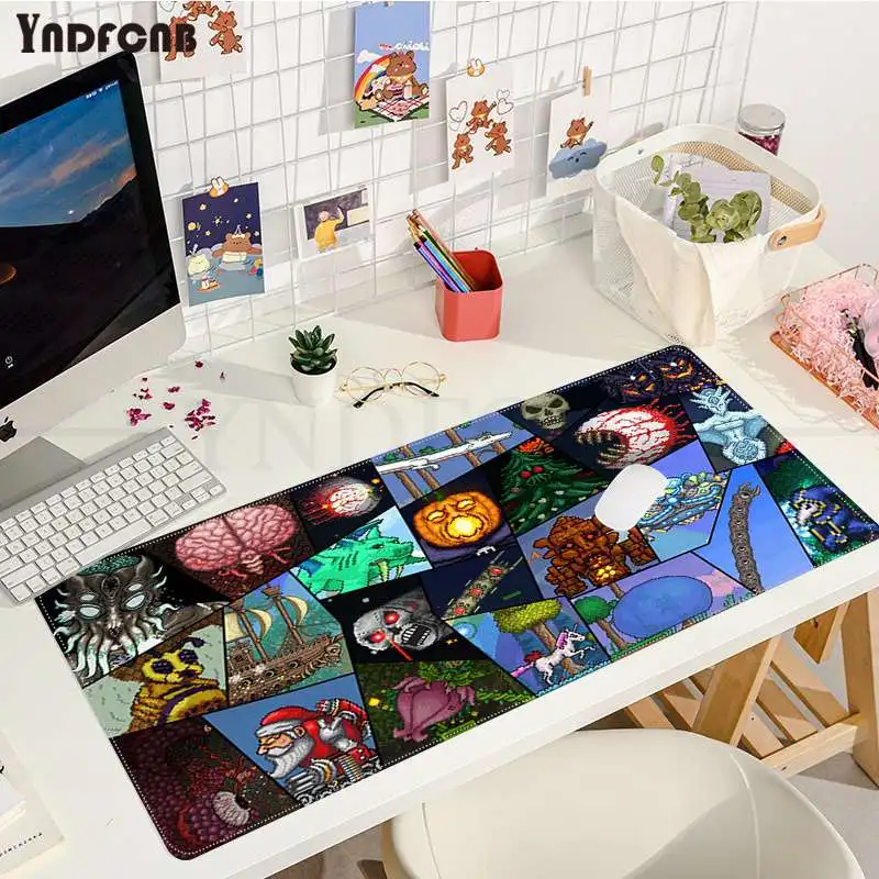 

Terraria Cute large gaming mousepad L XL XXL gamer mouse pad Size for CSGO Game Player Desktop PC Computer Laptop