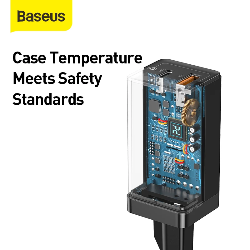 

Baseus GaN 45W PD USB Charger Quick Charge 4.0 QC 3.0 USB Type C Charger Fast Charging For iPhone 12 Samsung Xiaomi Macbook Air