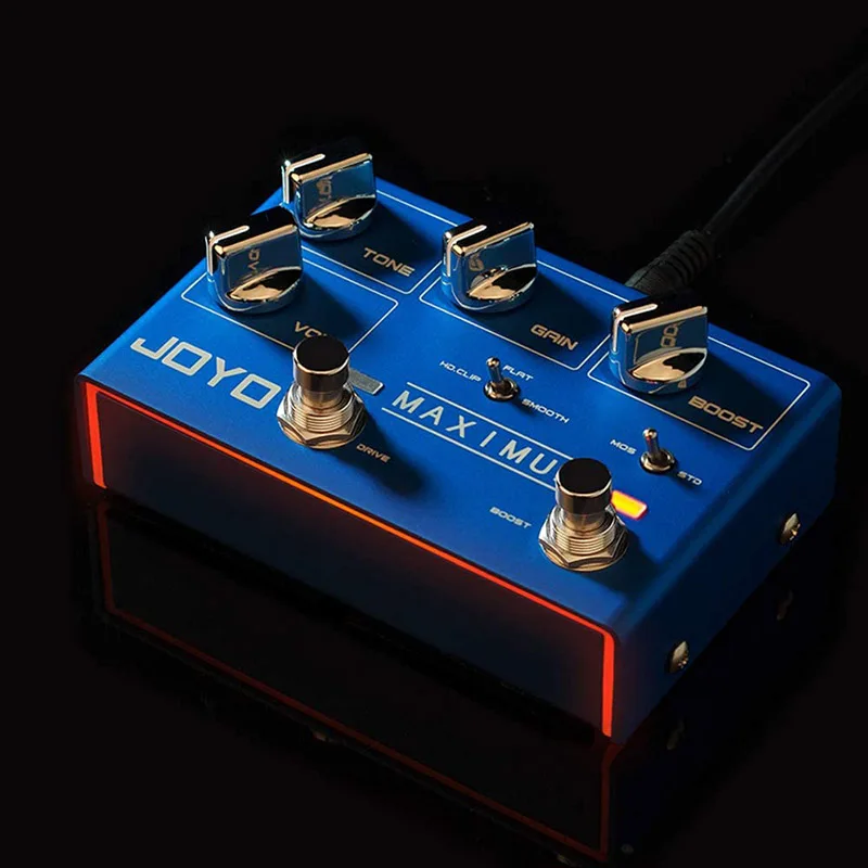 

JOYO R-05 Maximum Overdrive Pedal Effect with Drive & Boost Dual Channel Guitar Pedal for Electric Guitar Effect True Bypass