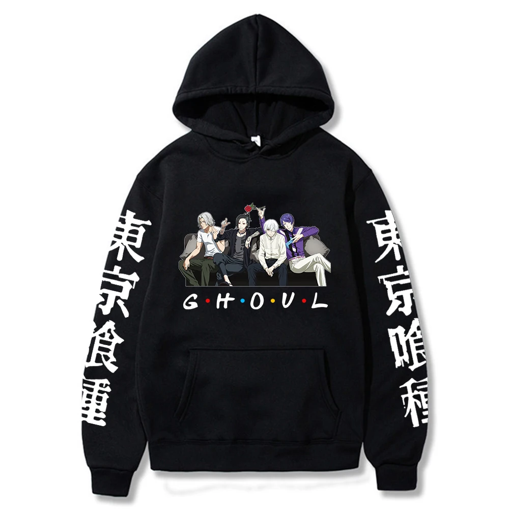 

Anime Tokyo Ghoul Friends Hoodie Kaneki Ken Sweatshirts Cozy Tops Sweatsuit Sudadera Felpa Moletom