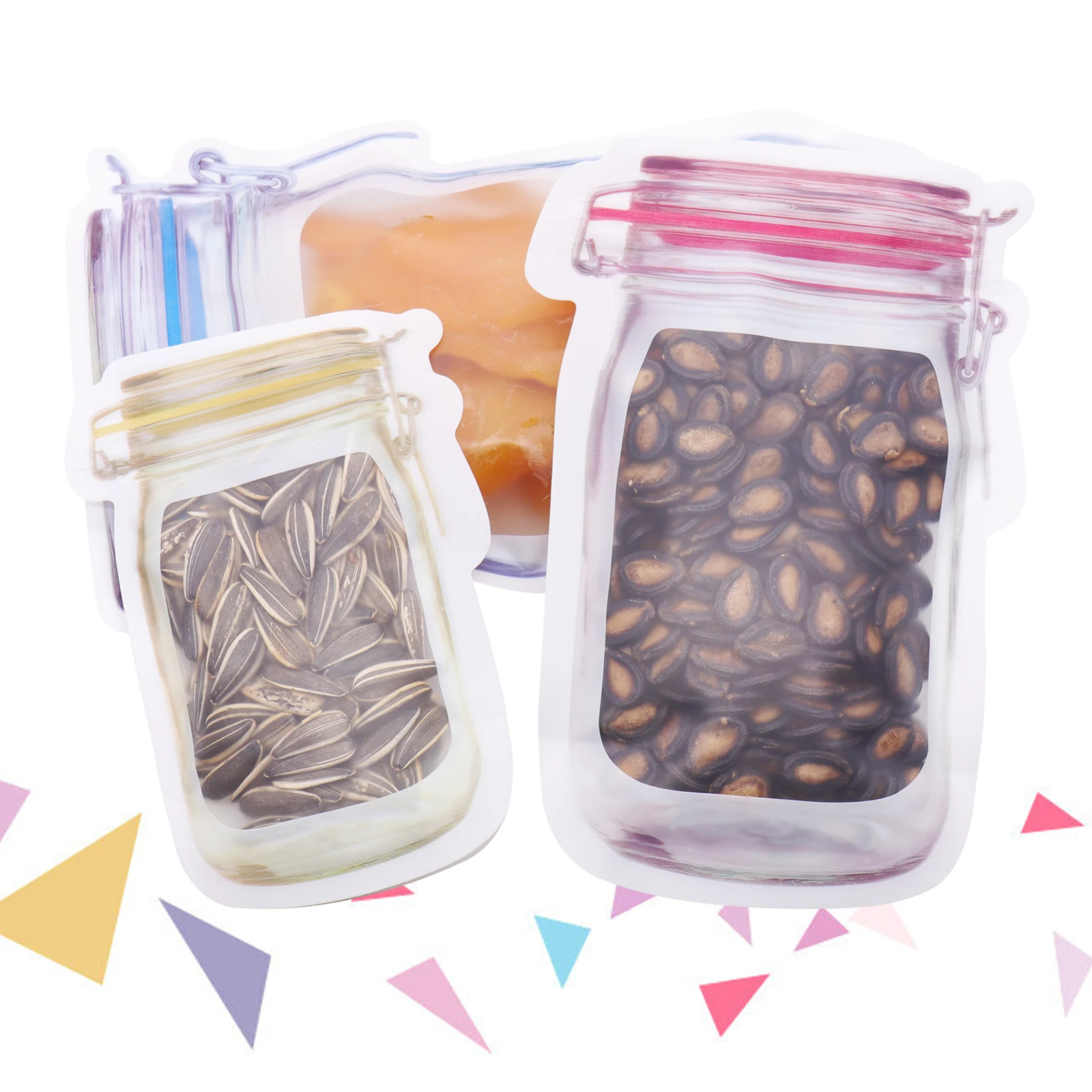 Портативный прозрачный клапан на молнии для сохранения холодильника сумка