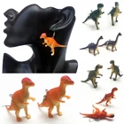 Ювелирные изделия сделай сам, забавные серьги динозавра для женщин, подростков, девочек, модные Необычные геометрические серьги, готические, эстетические, необычные серьги для вечеринок