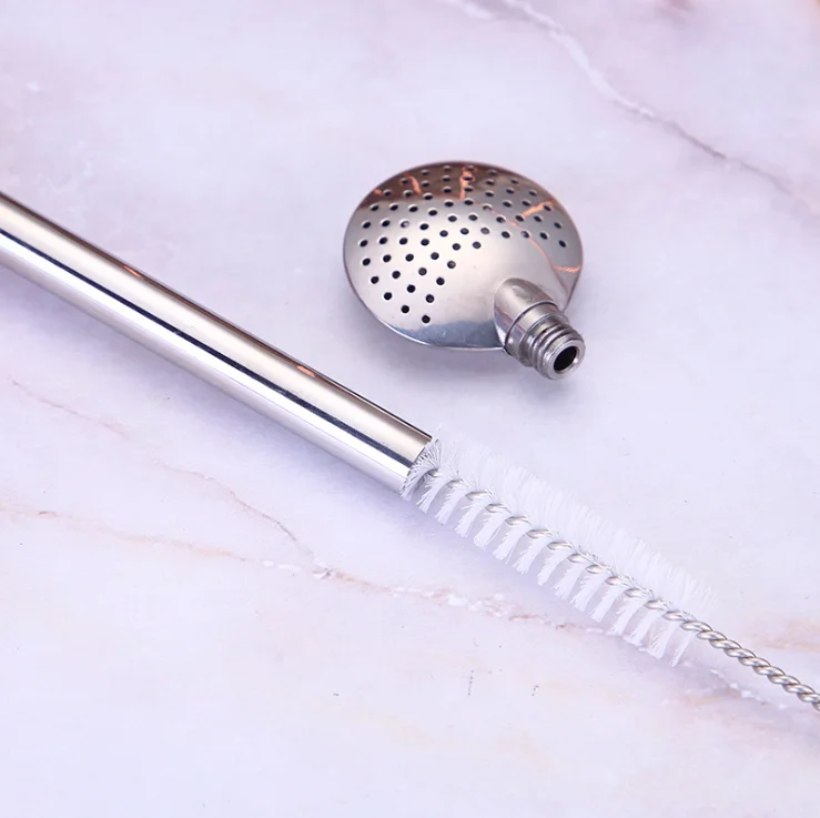 Многоразовая многофункциональная ложка из нержавеющей стали 304 чайная соломинка