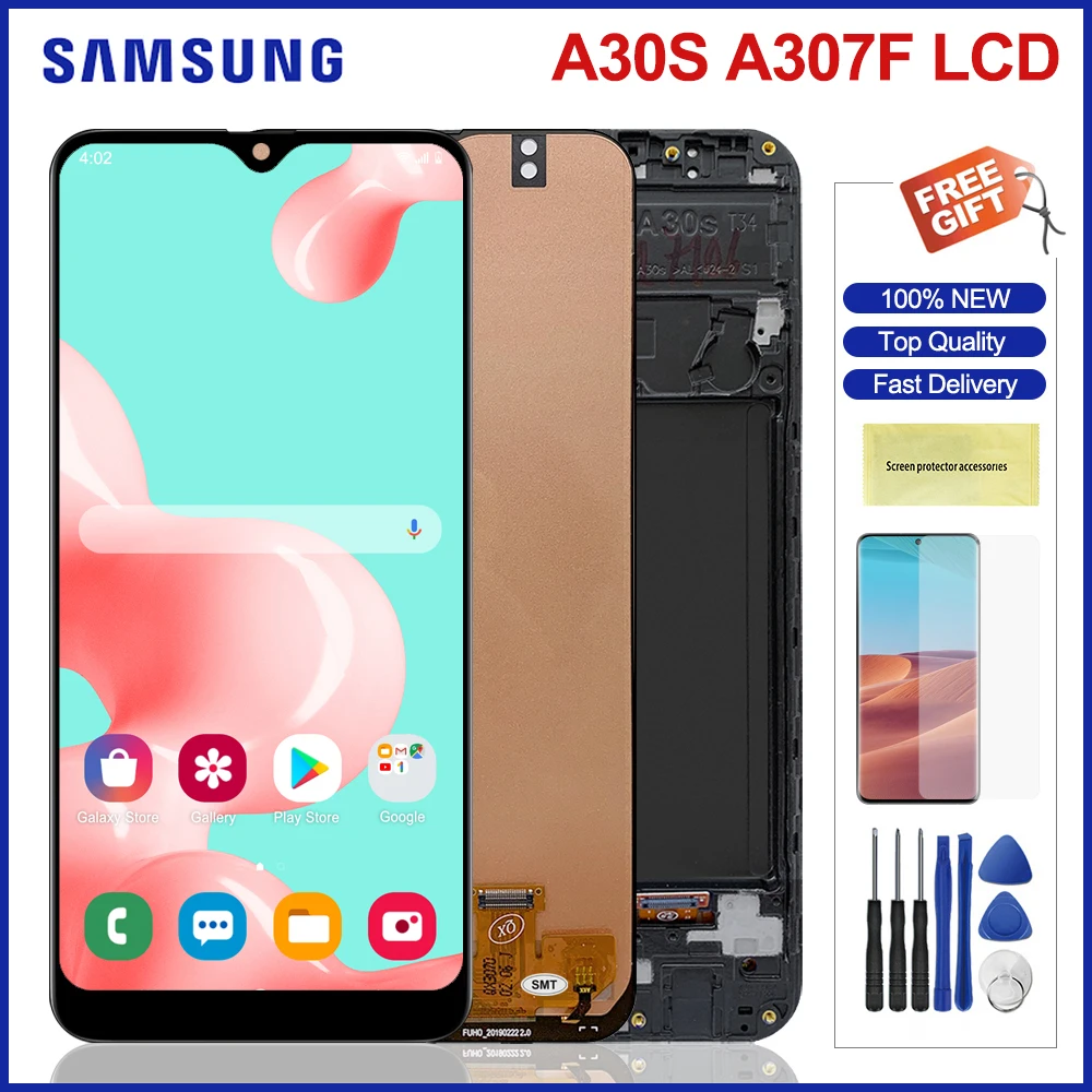 ЖК дисплей для Samsung Galaxy A30S A307 с сенсорным экраном и дигитайзером в сборе A307F A307FN A307G