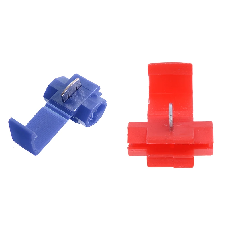 

200 шт. быстроразъемные соединители, зажимы для проводов, обжимные электрические-100 шт., синие и 100 шт. красные