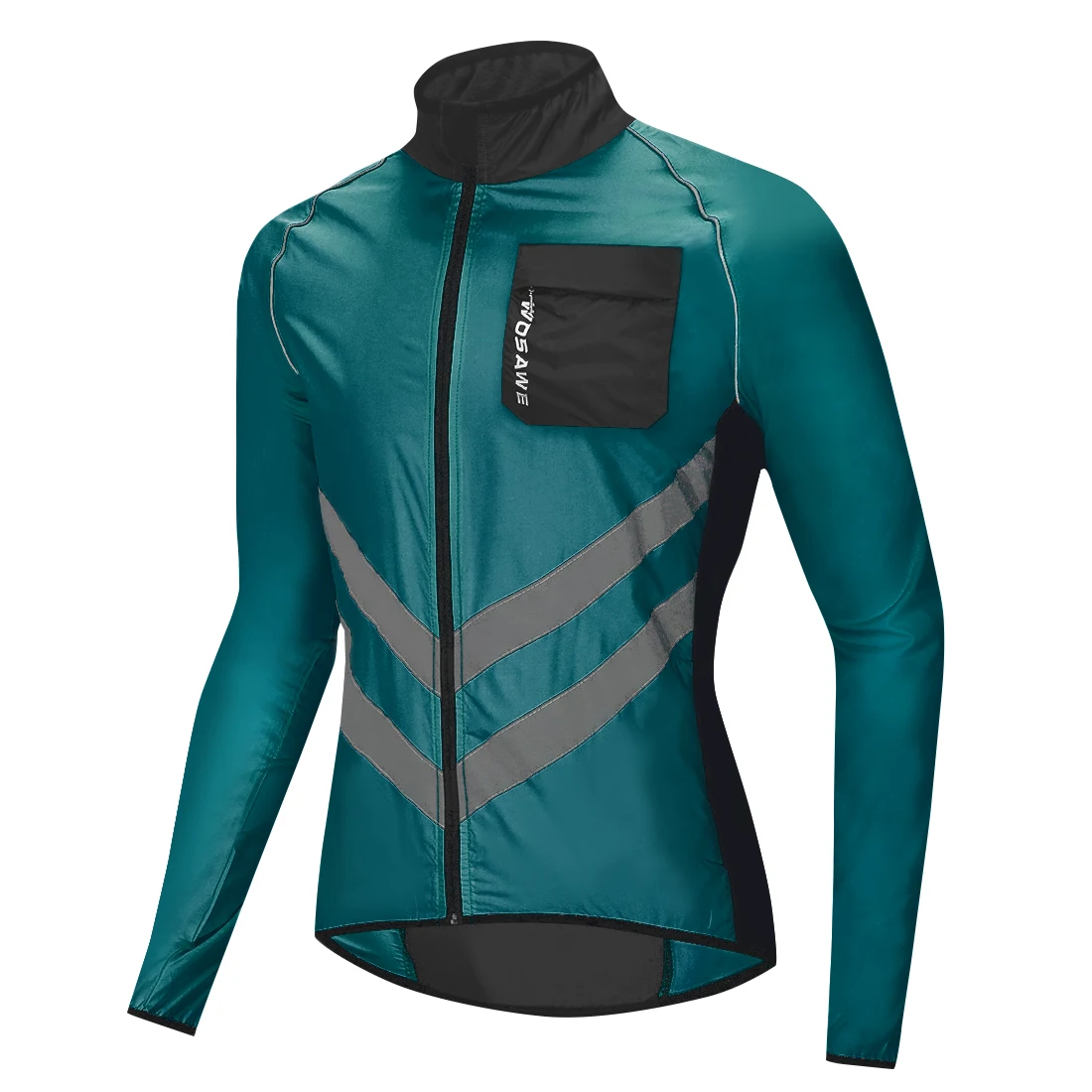 

WOSAWE Light-reflecting Jacket Bicycle Windshield Windbreaker Cycling Reflective Men's Top Clothing Mountain Bike Running Jacket