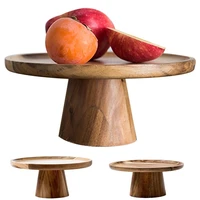 wooden cake stand dried fruit snack serving tray corrosion resistant dessert plate for food fruit bowl tableware serve plates