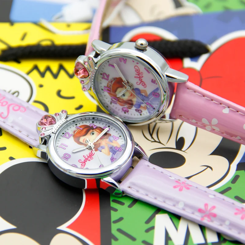 Часы с алмазной короной для девочек оригинальные детские Студенческие часы