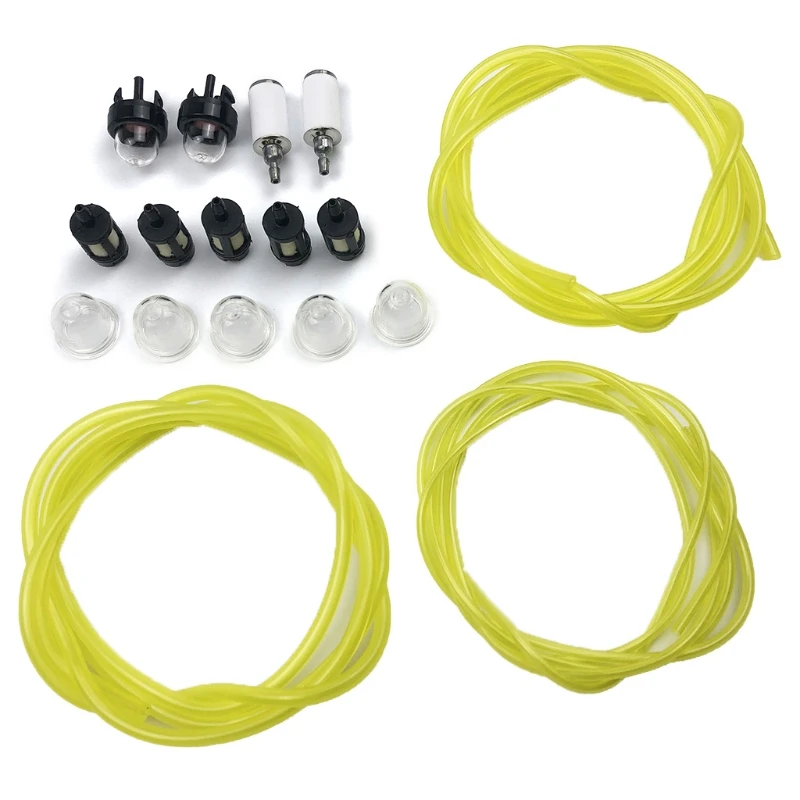 

X5FT Primer Bulb Filter 17pcs/set Compatible with Chainsaws Blowers Weed Machines Trimmers Lawn Mower Engine Drop Shipping