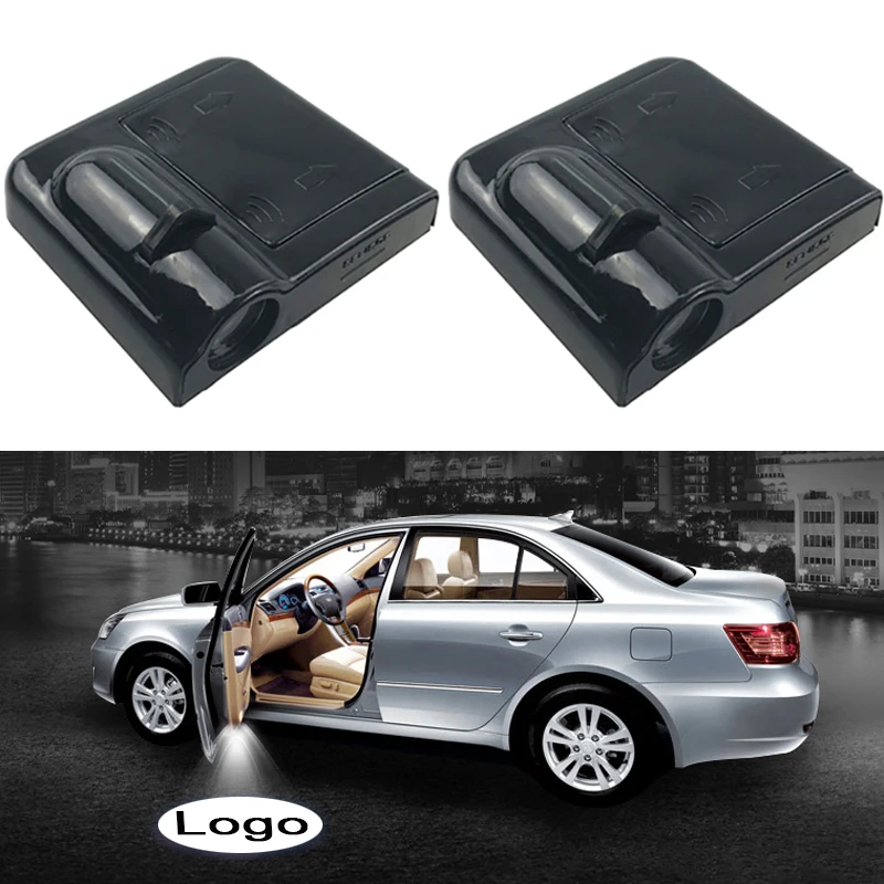 1 шт. беспроводной светодиодный Автомобильный Дверной лазерный проектор с